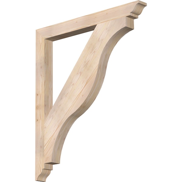 Ekena Millwork Funston Traditional Smooth Bracket, Douglas Fir, 3 1/2"W x 38"D x 44"H BKT04X38X44FST01SDF - main